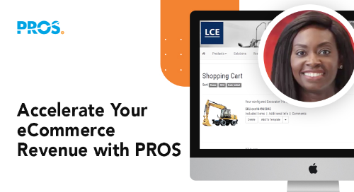 Screenshot of PROS eCommerce solution platform